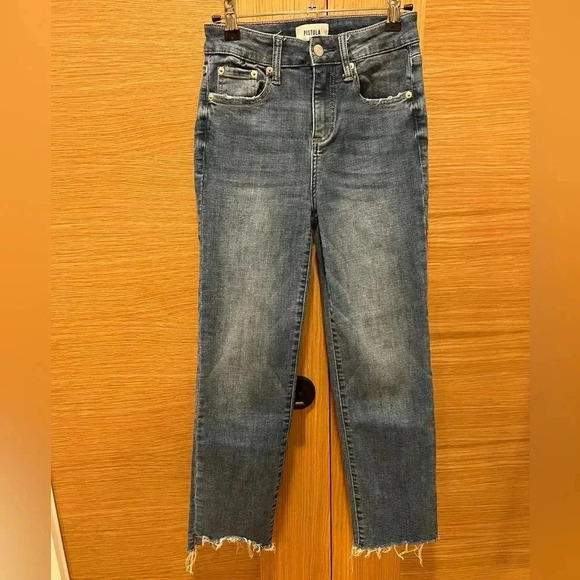 Pistola - Crop Ankle Jeans, Frayed Hem, Size 25 - Picture 2 of 8